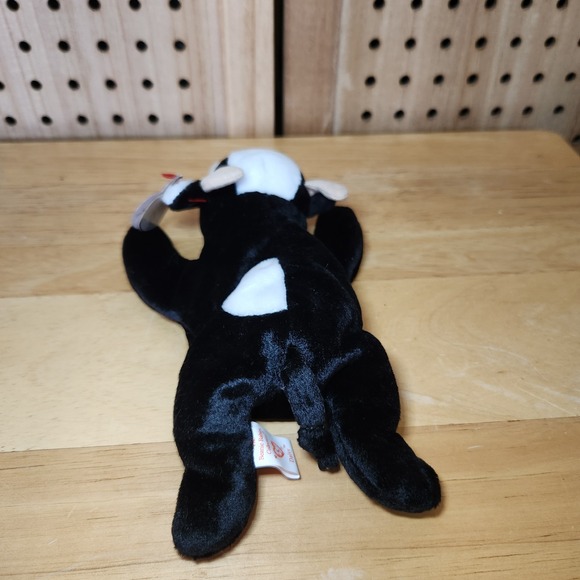 Vintage 1993 Ty Beanie Babies "Daisy" The Cow DOB 1994 Plush Toy Animal With Tag - Picture 4 of 8